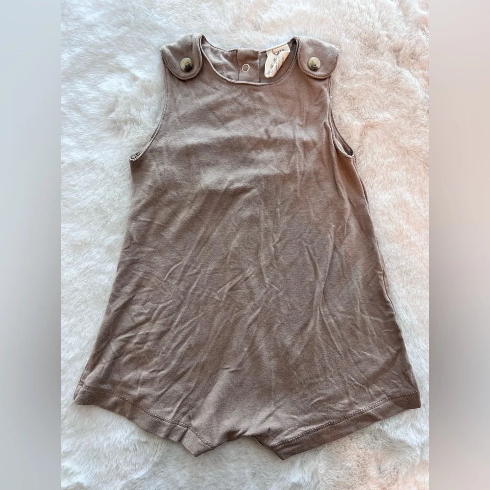 Kate Quinn Bamboo Collection Jumpsuit in Brown Size 3-6 Months